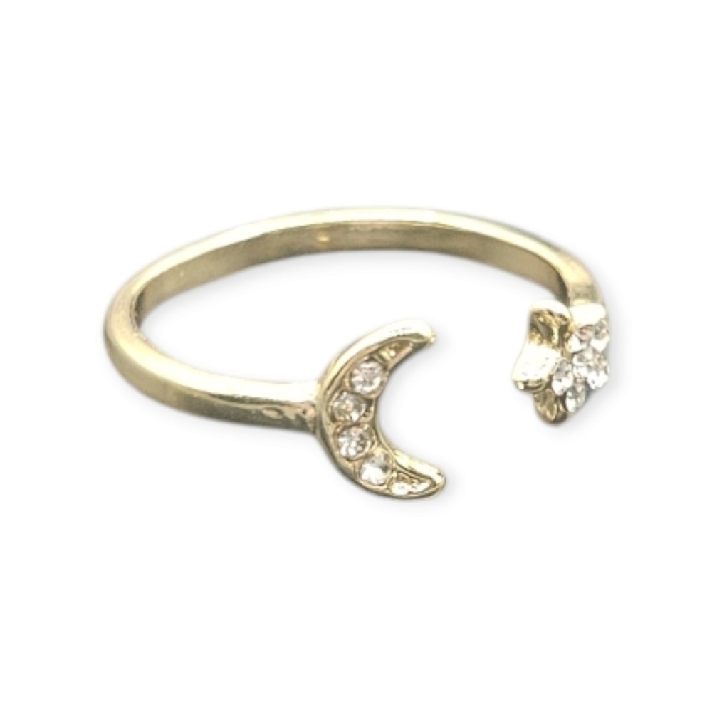 Star and Moon Ring